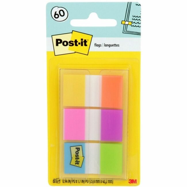3M Company Flags 1" 60 Count Brights MMM680-EG-ALT
