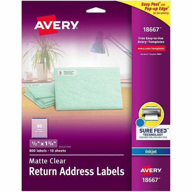 Avery Products Corporation Labels Easypeel 800/PK AVE18667