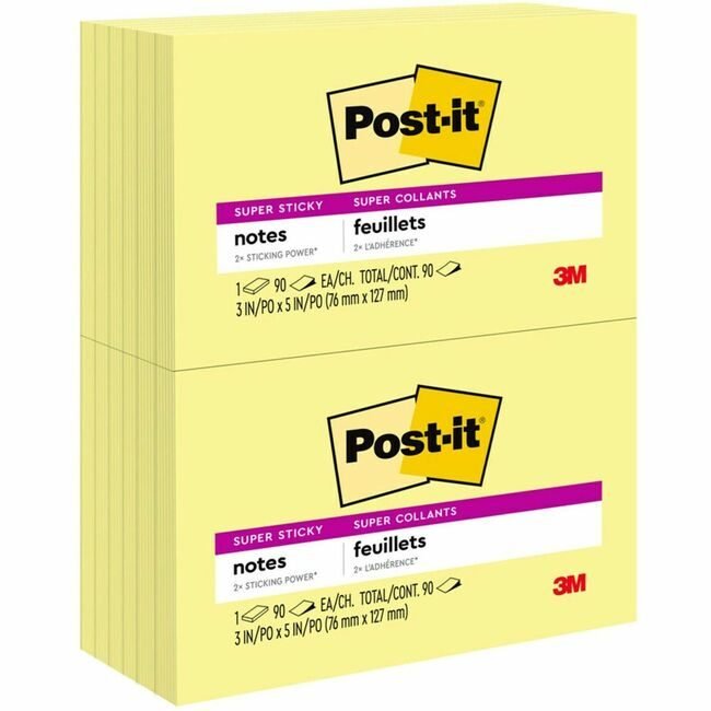 3M Company Note Post-It 3X5 12 Pack Ca MMM655-12SSCY
