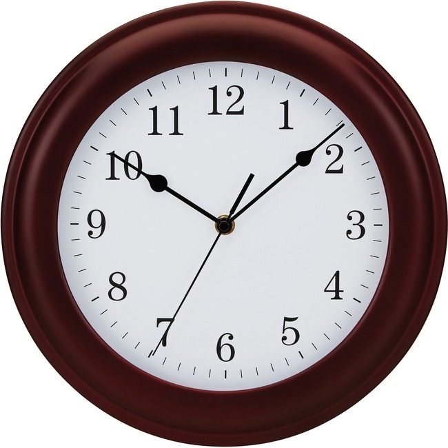 Victory Light, Ltd. Clock Wall 12" Mahogany VLUTC8743FE