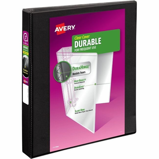 Avery Products Corporation Binder Duraview Slant 1" Black AVE17011