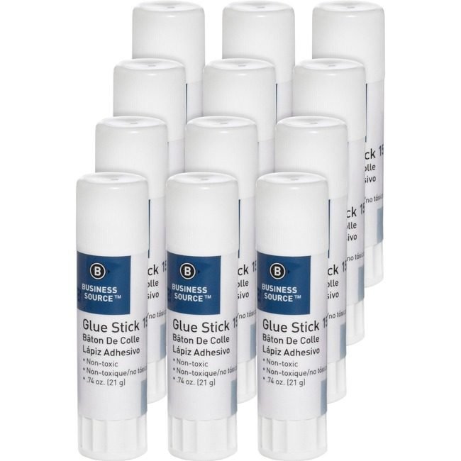 Business Source Glue Stick 0.74 Clear BSN15787PK