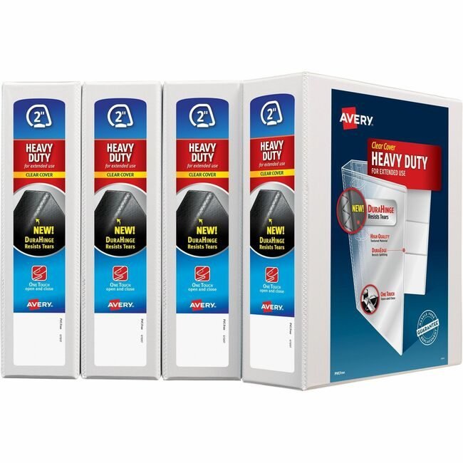 Avery Products Corporation Binder 2" Hdv 4PK WHITE AVE79790