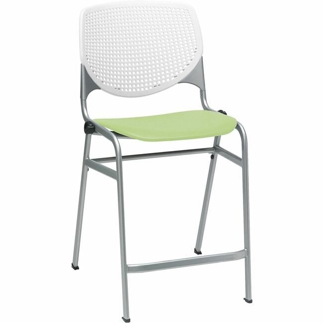 KFI Seating Stool Counter White Lmgrn KFICT230BKB8S14