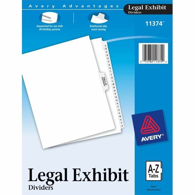 Avery Products Corporation Dividers Legal Sidetab A-Z AVE11374