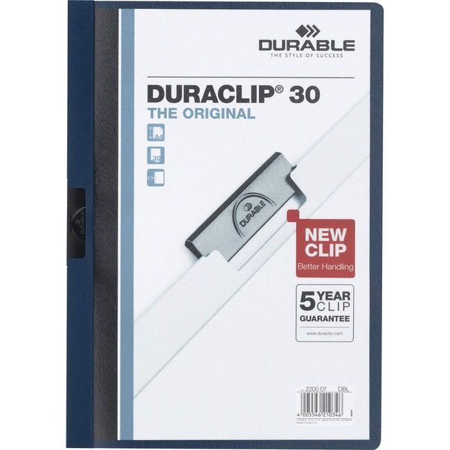 DURABLE Cover Rprt Duraclip 30SH Ny DBL2203-28