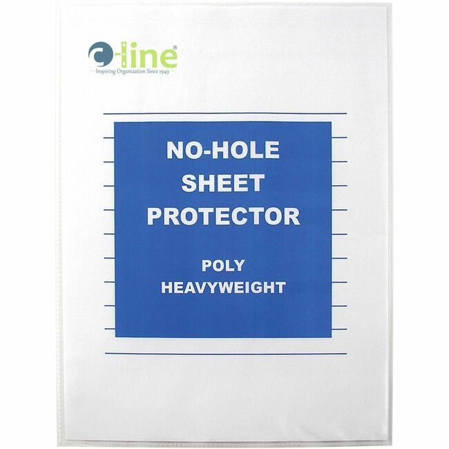C-Line Products Protector Sheet No-Hole Clear CLI62907