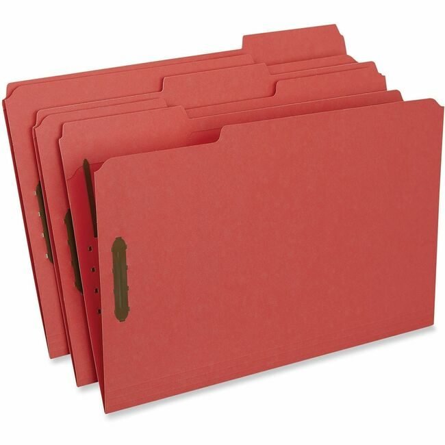 Universal Office Products Folder 2FSTNR Legal 50 Red UNV13527