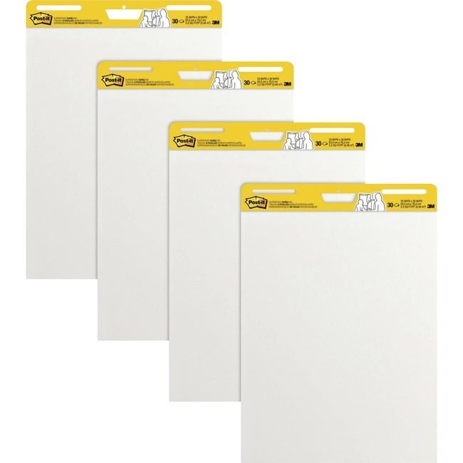 3M Company Pad Easel Plain We 4 Pack MMM559-VAD