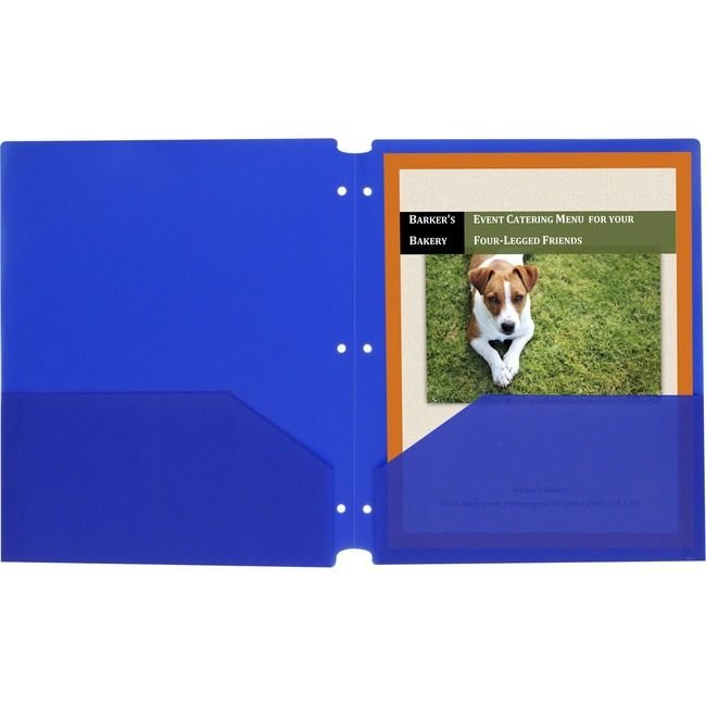 C-Line Products Folder Port Poly 3-HOL Be CLI32935