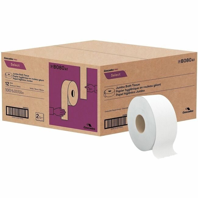 Cascades Tissue Jrt 3.3X500 12/2 WH CSDB080