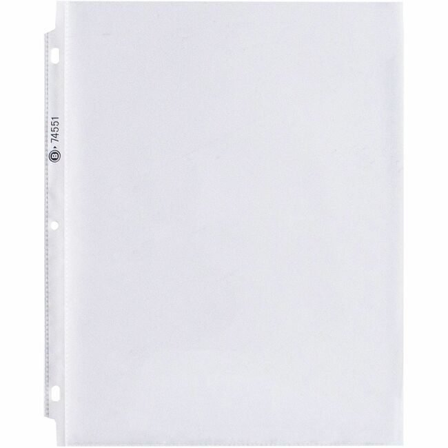 Business Source Protector Sheet Stndrd Clear BSN74551