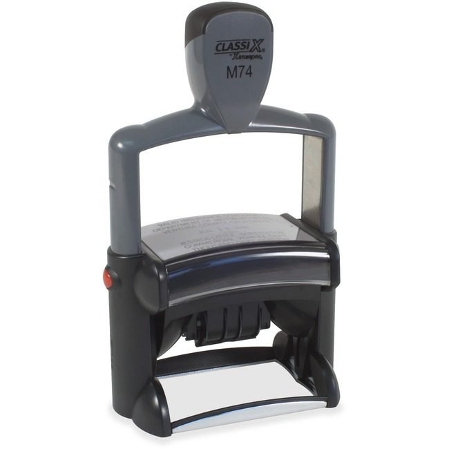 Shachihata / Xstamper Stamp Dt/Nmbr 1-13/16X2-5/8 XSTM74