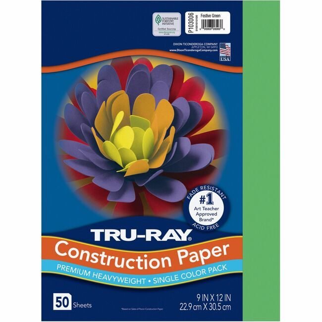 Pacon Corporation Paper Const 9X12 Fstgn 50SH PAC103006