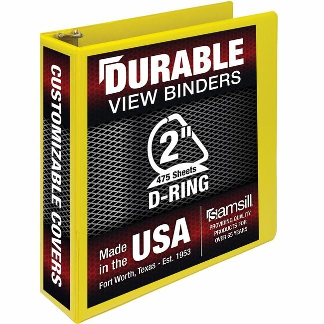 Samsill Binder Dur Vw 2"DR Yellow SAM16461