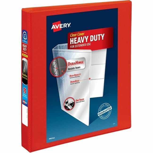 Avery Products Corporation Binder View Hd Ezd 1" Red AVE79170