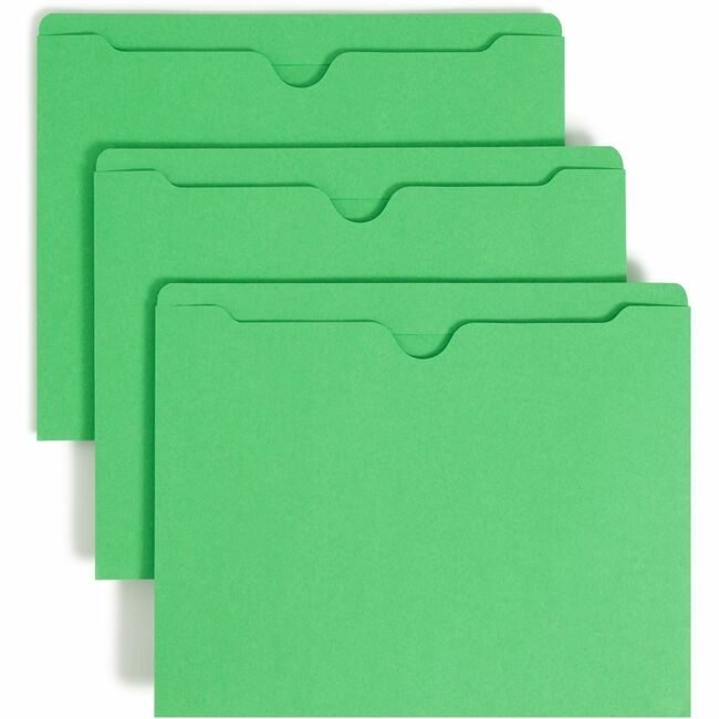 Smead Manufacturing Co. Jacket File Letter Flat Green SMD75503