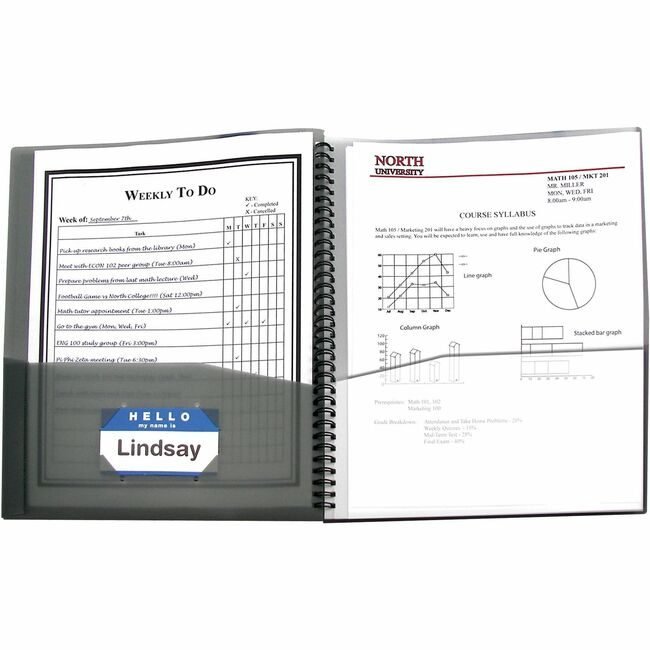 C-Line Products Portfolio 8-PKT Poly Smk CLI33081