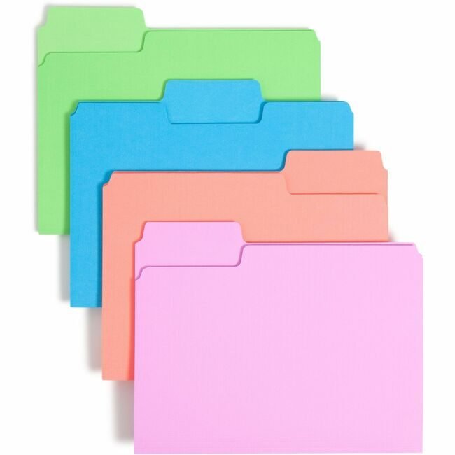 Smead Manufacturing Co. Folder 24 Pack Letter St 1/3 Asmt SMD11957