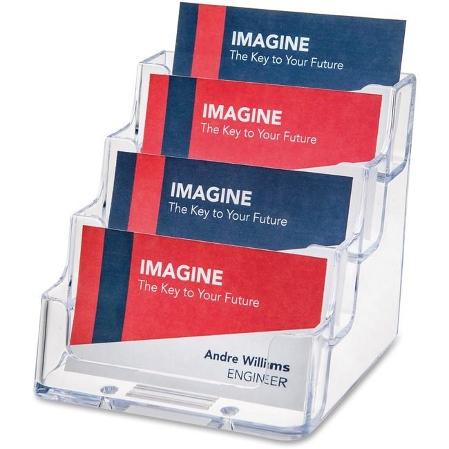 Deflecto Holder Bus Card 4PKT DEF70841