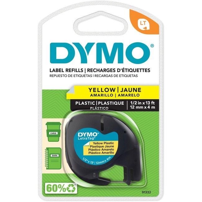Newell Brands DYMO Tape Letratag Lblmkr .5" Yw DYM91332