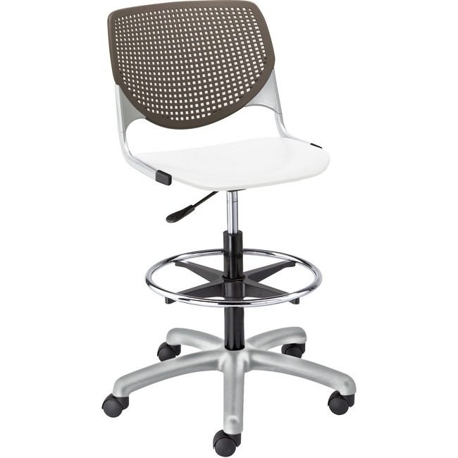 KFI Seating Poly Adj Stool W/Perf Bk KFIDS2300B18S8