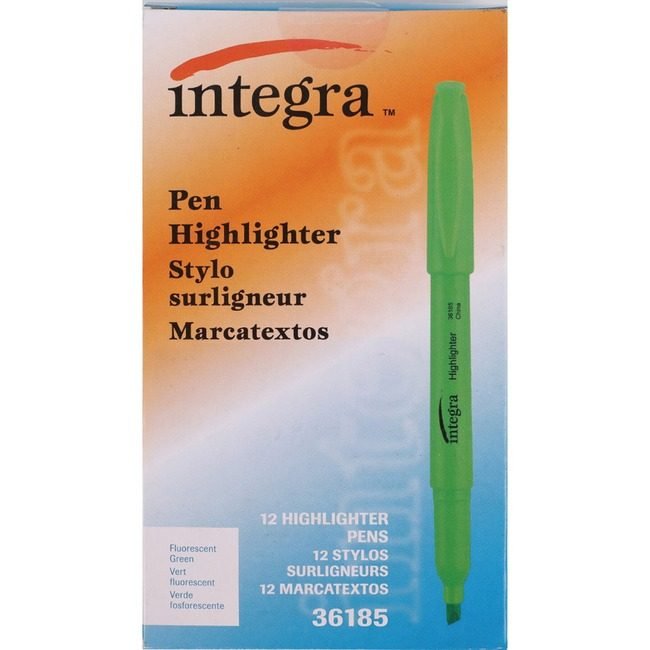 Integra Highlighter Pen Chisel Fgn ITA36185