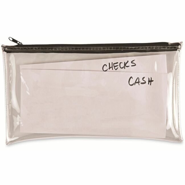 Universal Office Products Wallet Zippered 2 Pack Cl/Bl UNV69026