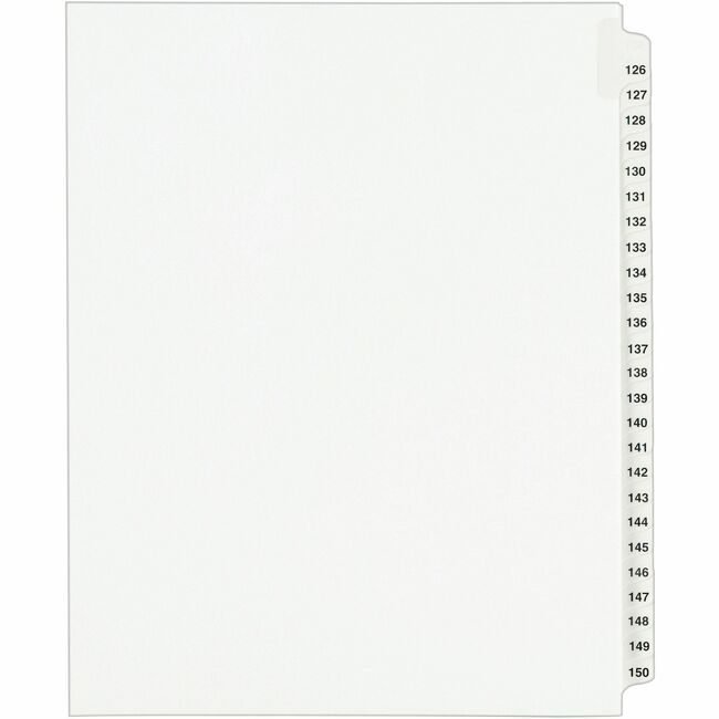 Avery Products Corporation Dividers Legl Sdtab 126-150 AVE01335