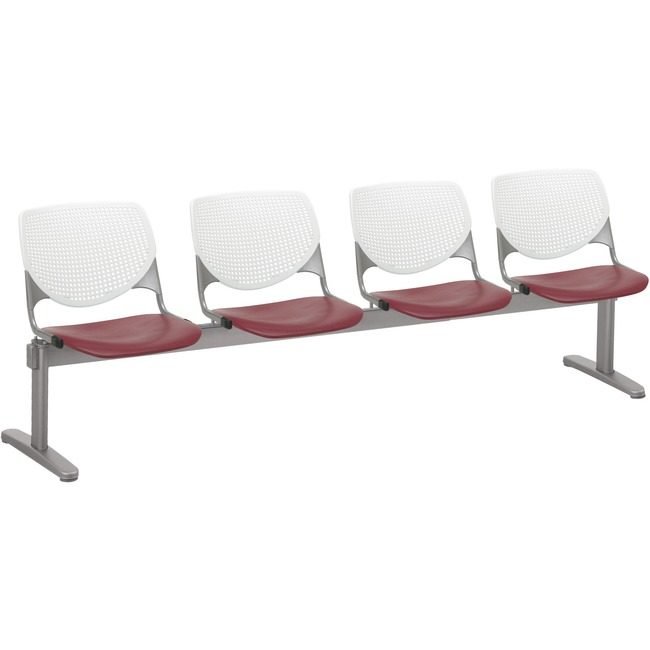 KFI Seating Beamseat 4SEAT White/Brgndy KFI2300BEAM487
