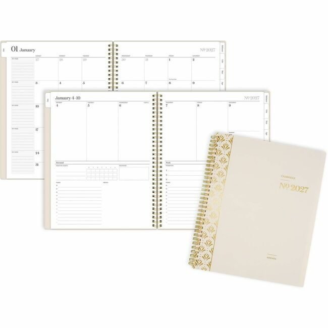 ACCO Brands AT-A-GLANCE Planner Ws Wm Large Champagne AAG160690544