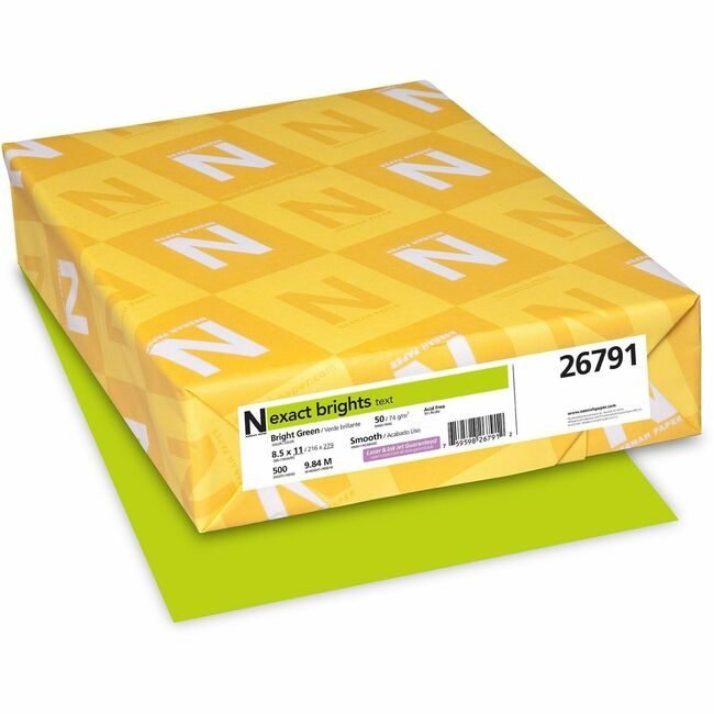 Neenah Paper, Inc. Astrobrights Brites Exact 500SH Green WAU26791