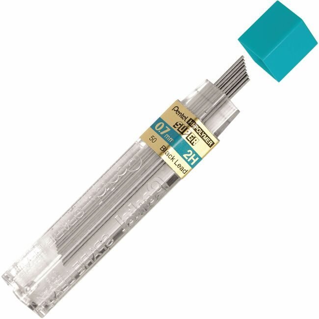 Pentel of America Lead 0.7MM 2H/BLACK 12 Count PEN50-2H