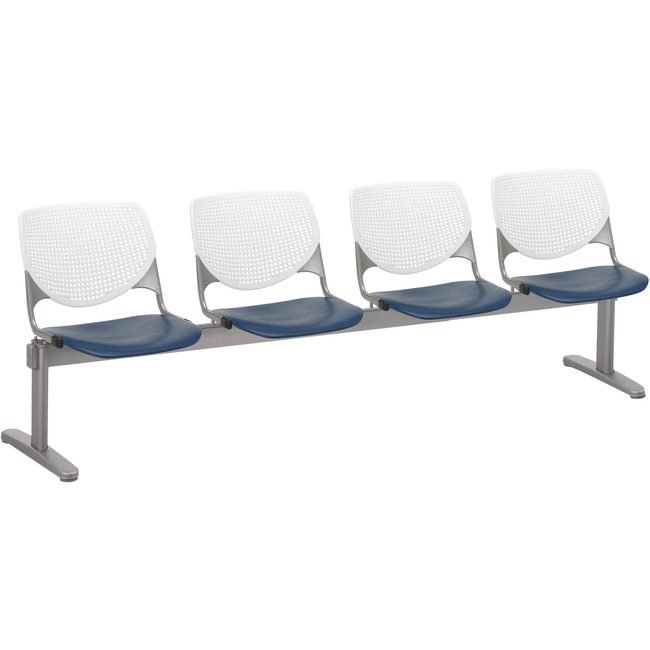 KFI Seating Beamseat 4SEAT White/Navy KFI2300BEAM483