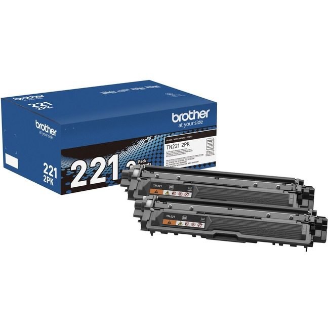 Brother International Crtdg Lsr TN221 Black 2 Pack BRTTN2212PK