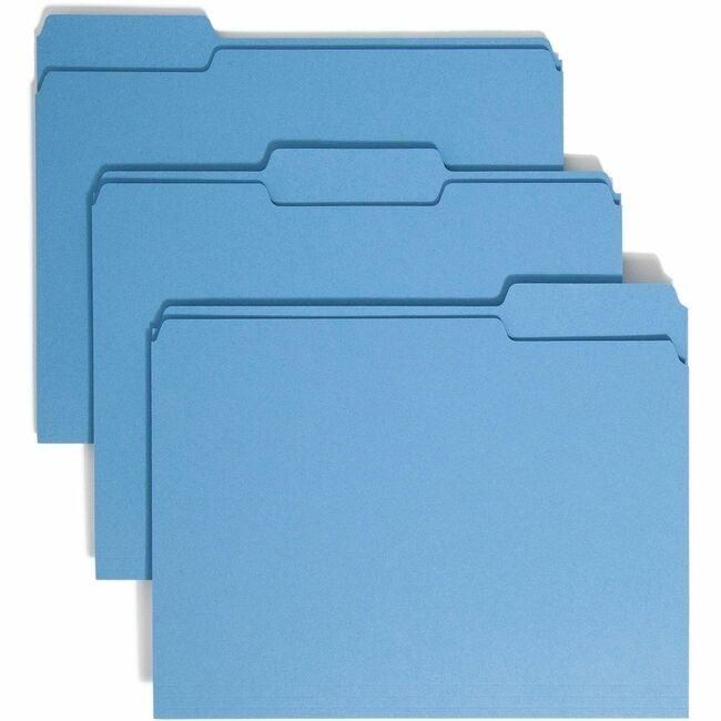 Smead Manufacturing Co. Folder File Letter 1/3 Blue SMD12043