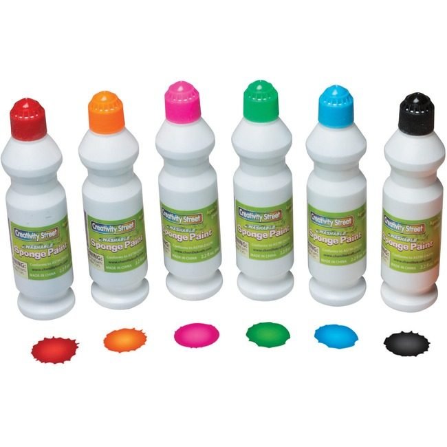 Pacon Corporation Set Paint Sponge 6PC Assorted PAC2400