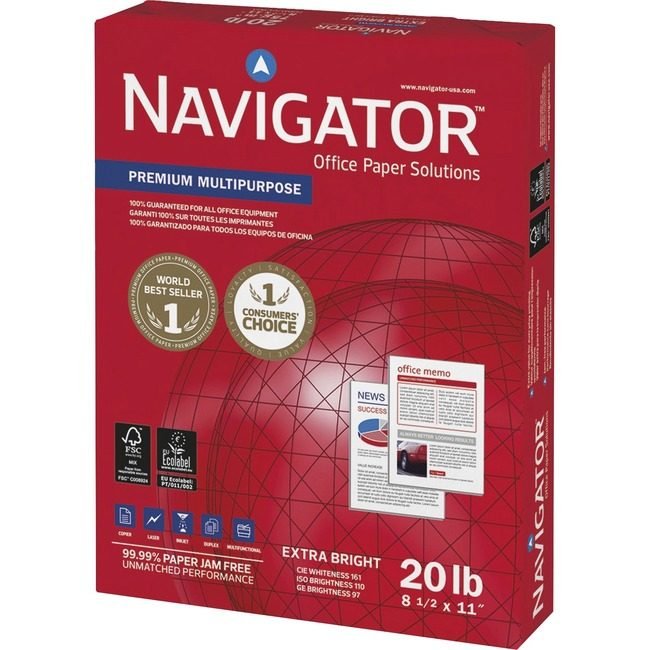 The Navigator Company Discovery Paper Nav 20# 97BR 8.5X11 SNANMP1120PL