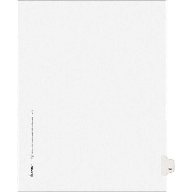 Avery Products Corporation Dividers Index Sidetab 23 AVE01023