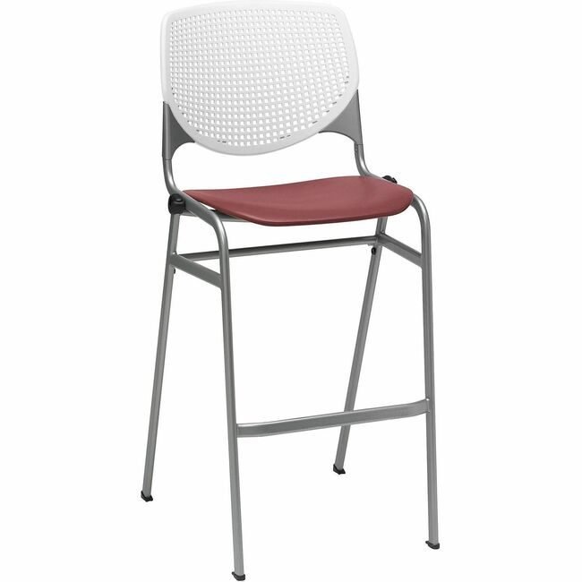 KFI Seating Barstool Stck White Burg KFIBR230BKB8S07