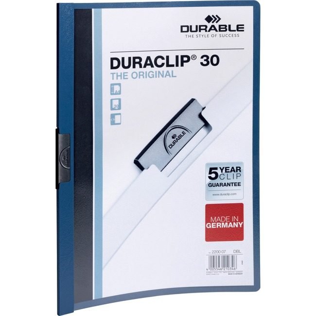 DURABLE Cover Rprt Duraclip 30SH Be DBL2203-07