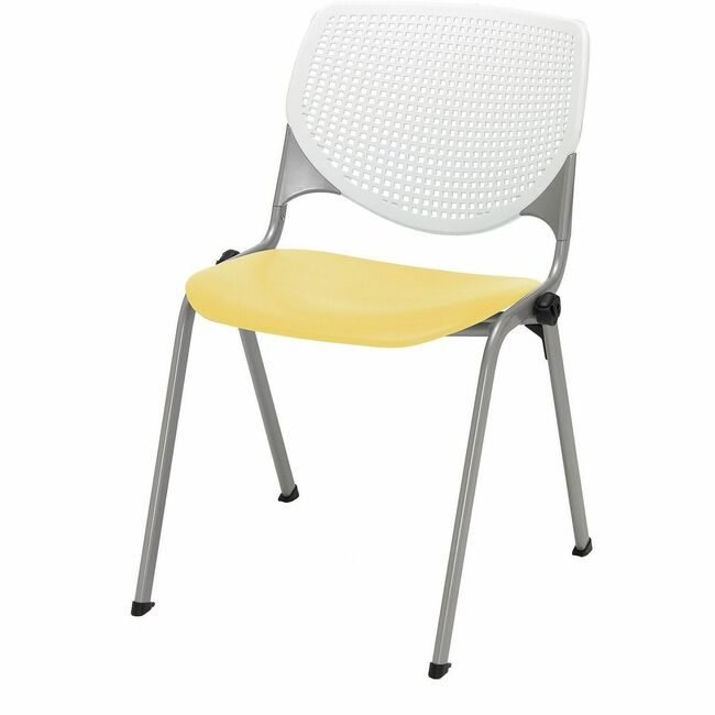 KFI Seating Chair Kool Stack White Yellow KFI2300BKB08S12