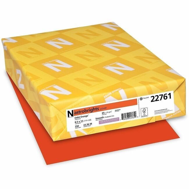 Neenah Paper, Inc. Astrobrights Astrobrt 65# Orbt Org WAU22761