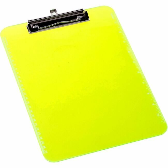 Business Source Clipboard Plastic Neon Grn BSN01867