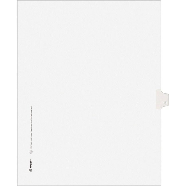 Avery Products Corporation Dividers Index Sidetab 14 AVE11924
