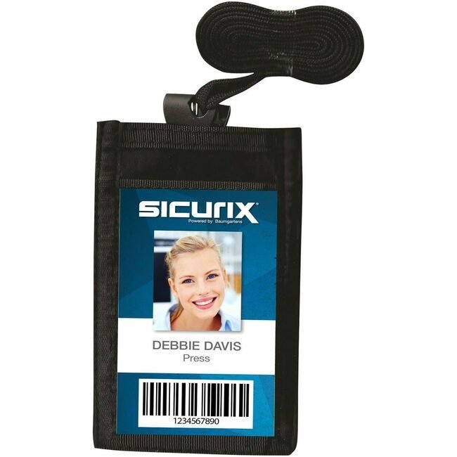 Baumgartens Pouch Neck Id Card Vert Black BAU55120