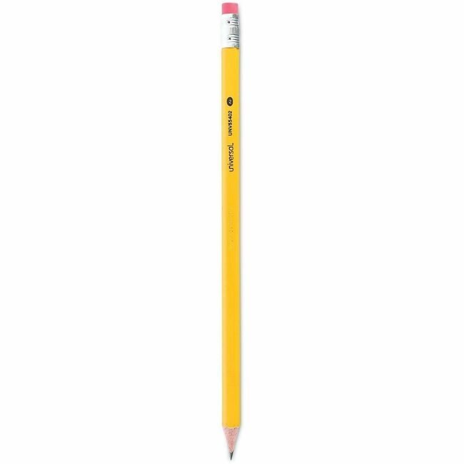 Universal Office Products Pencil Sharpened 72/PK Yellow UNV55402