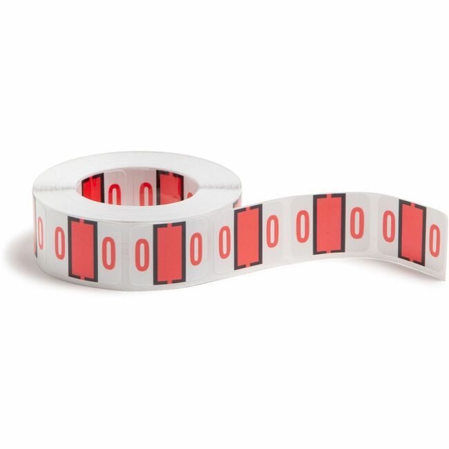 Smead Manufacturing Co. Label Bccrn Endtab "0" Pink SMD67370