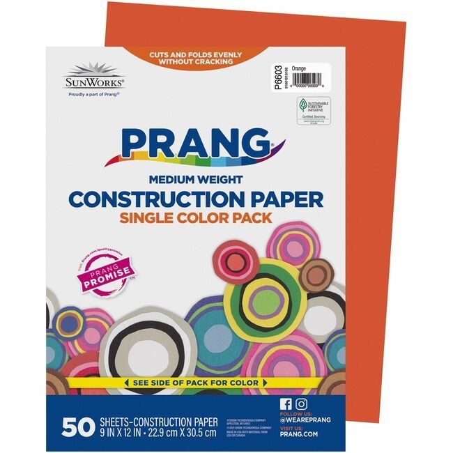 Pacon Corporation Paper Constrc 9X12 Oe 50SH PAC6603