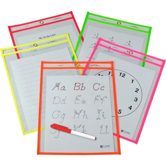 C-Line Products Pocket Drierse 9X12 Assorted CLI40820